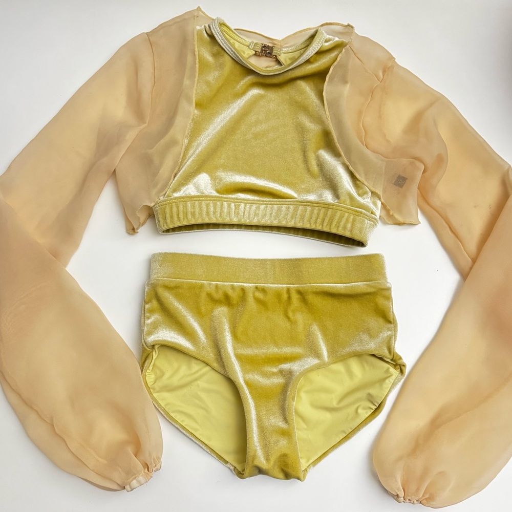 JD Dance Designs — VELVET Von Set - 3 Piece Set - Yellow/Gold